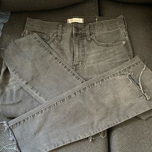 Madewell Grey/Black Skinny Jeans